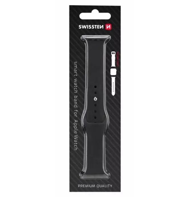 Ремешок для часов Swissten Silicone Band для Apple Watch 42-44mm Photo 2