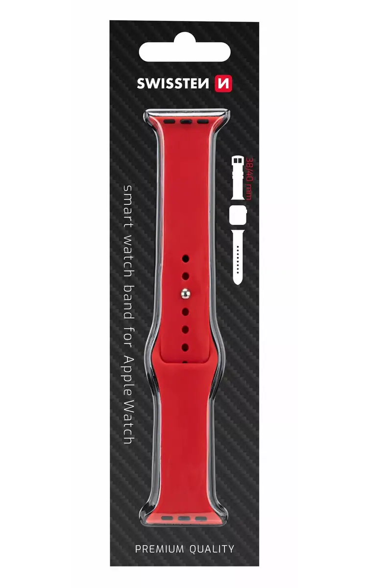 SWISSTEN силиконовый ремешок для Apple Watch 38/40mm Photo 2