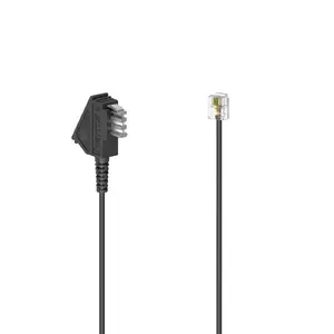 Telephone cable Hama 00201107 6 m Black