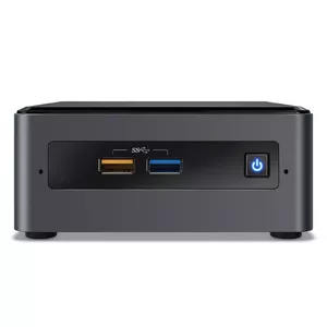 Intel NUC 7 Essential UCFF Intel Celeron J J4005 4 GB DDR4-SDRAM 64 GB eMMC Windows 11 Mini PC Melns