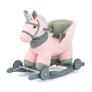 Bērnu šūpoles milly mally Horse Polly Pink - šūpojoša mazuļu sēdeklis, maiga kustība