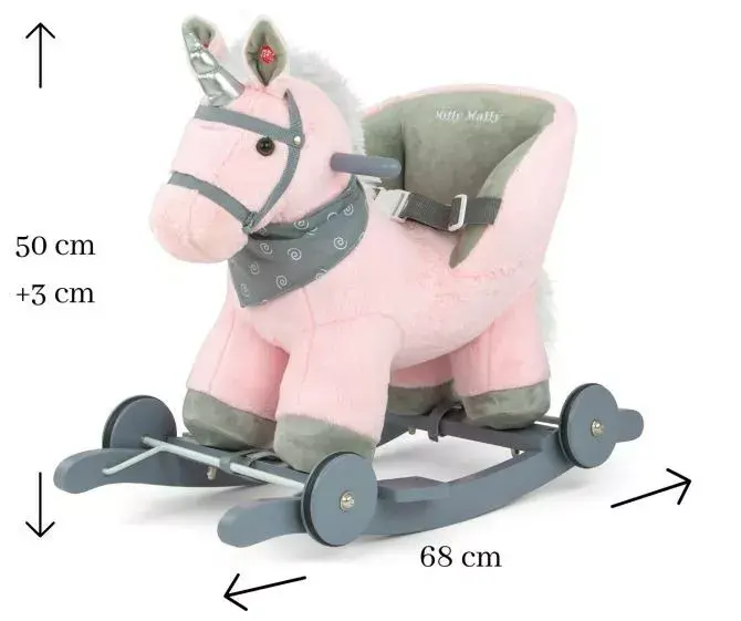Bērnu šūpoles milly mally Horse Polly Pink Photo 3