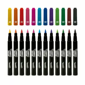 Fabric markers JOVI DECOR TEXTILE 12 colors — textile-safe felt-tip pens for fabric decoration
