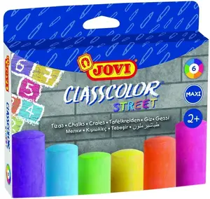 Colored Chalk Sticks JOVI Classcolor Street, 6 colors