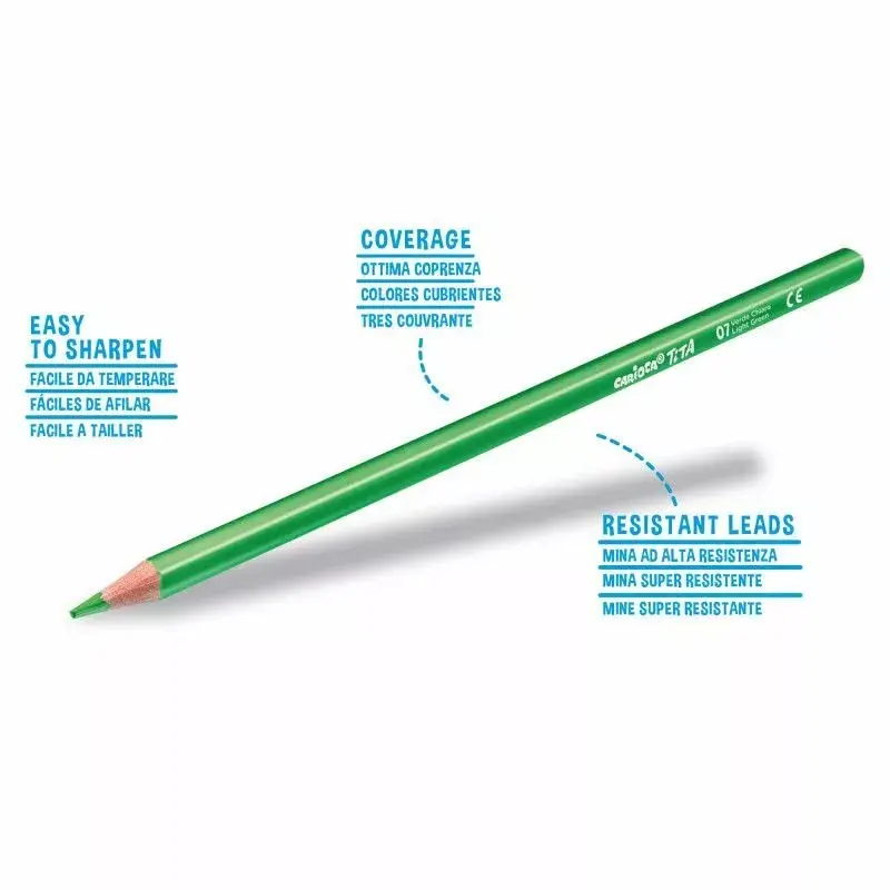 Colored pencils Carioca TITA triangular 24 pcs Photo 2