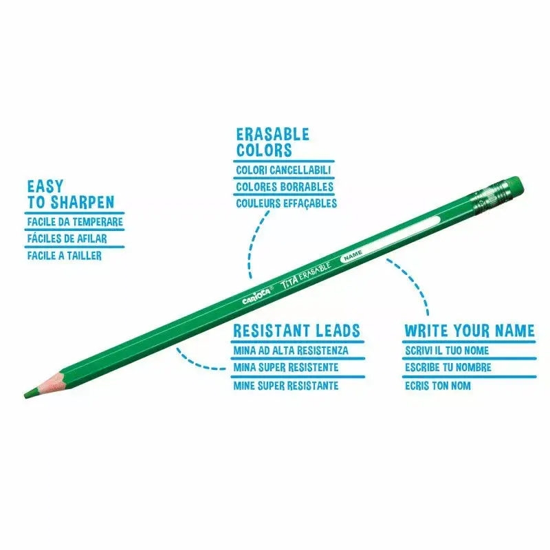 Colored pencils Carioca Tita Erasable 24 pcs Photo 2