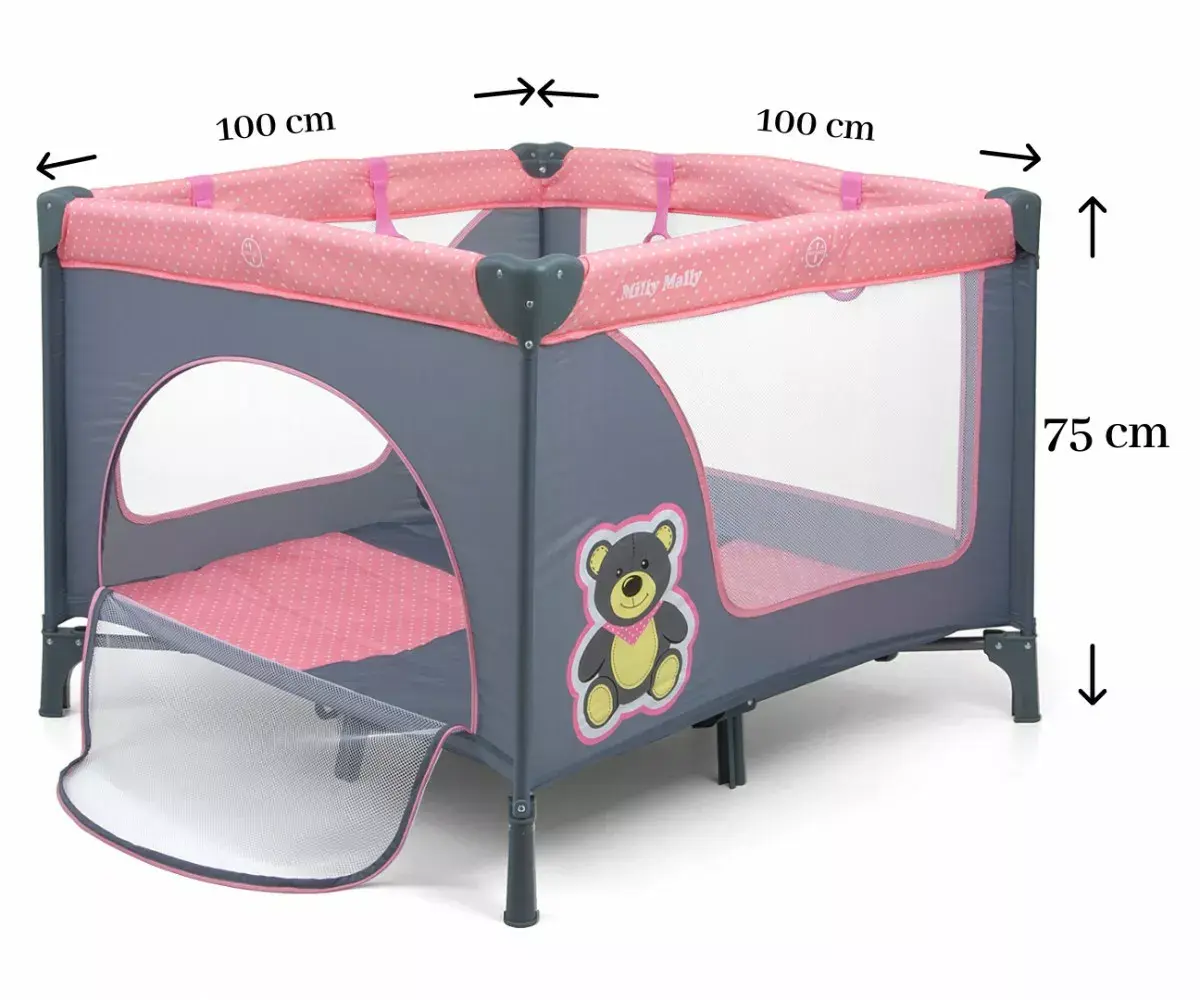 Manēža milly mally Fun Pink Bear Photo 3