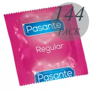 Презервативы PASANTE Regular Range 144 шт — стандартный размер, смазанные