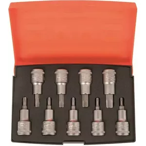 Screwdriver bit set BAHCO S9TORX — 9-piece Torx bits