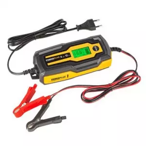 Akumulatora lādētājs POWERPLUS POWX4203 12V 4A 70W priekš svina-skābes akumulatoriem un apkopes lādēšanai