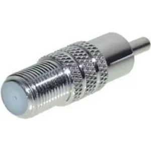Pārejas adapteris F ligzda uz RCA spraudni ShiverPeaks 85326 — koaksiālais F uz RCA audio/video adapteris