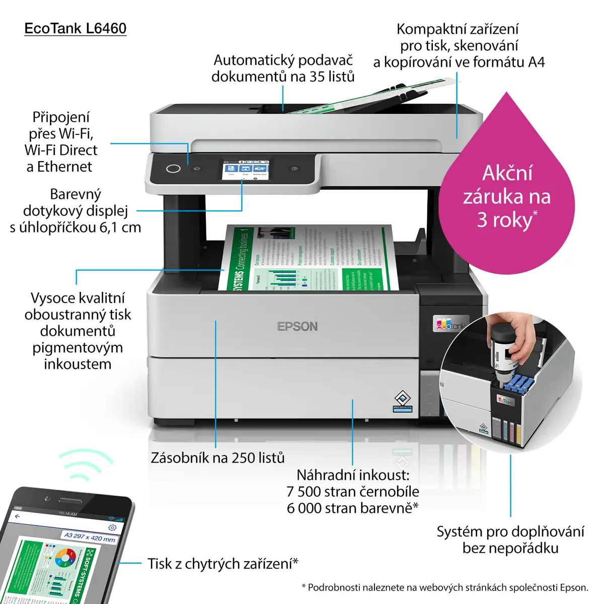 Epson EcoTank L6460 tintes printeris Photo 10