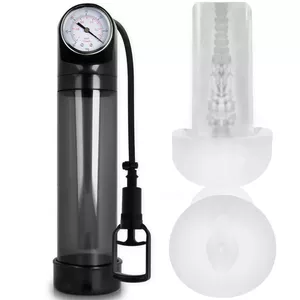 Penis Pump PUMP ADDICTED - RX9 BLACK WITH MASTURBATOR