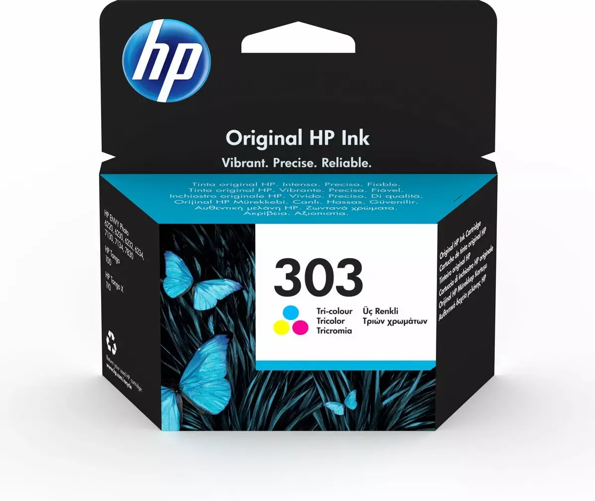 Картридж HP Ink T6N01AE 303 Голубой Пурпурный Желтый Photo 3