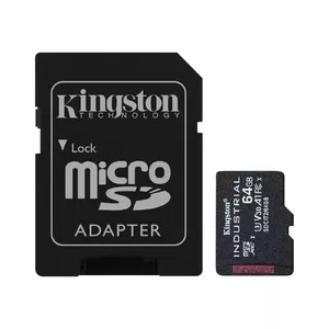 Kingston Technology Industrial 64 GB MicroSDXC UHS-I Класс 10