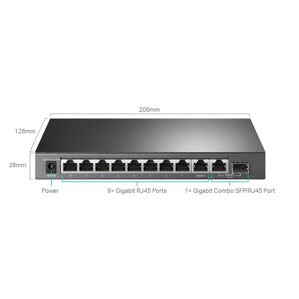 Управляемый коммутатор TL-SG1210MPE Photo 3