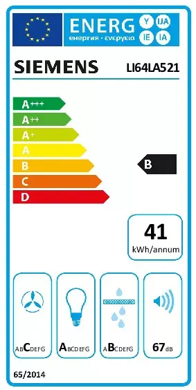 Встраиваемая вытяжка Siemens iQ100 LI64LA521 Photo 2