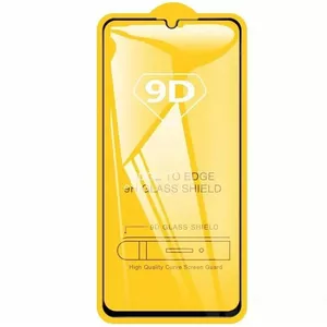 RoGer 9D Full Face Tempered Glass Screen Protector with Frame for Samsung Galaxy A72 / A72 5G Black