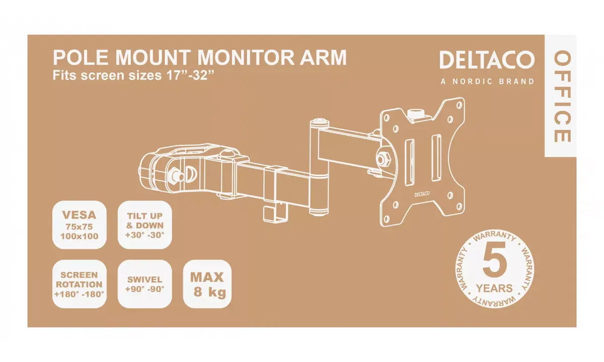 Monitoru statīvs Deltaco ARM-0305 Photo 7