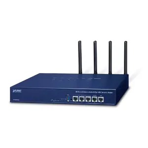 Wireless router PLANET VR-300W6A Wi‑Fi 6 AX2400 Dual‑Band 2.4/5 GHz, 5x Gigabit LAN, USB, metal housing, blue
