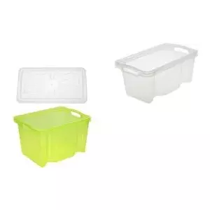 Storage box lid keeeper Deckel franziska for Multi-Box S, transparent polypropylene (PP), size B 350 x 210 mm