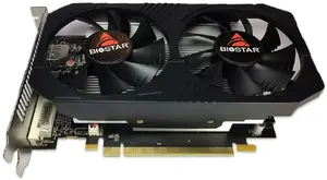 Видеокарта BIOSTAR Radeon RX 560 4 ГБ GDDR5, 128‑бит, PCIe 3.0, 1275/1175 МГц, HDMI+DP+DVI