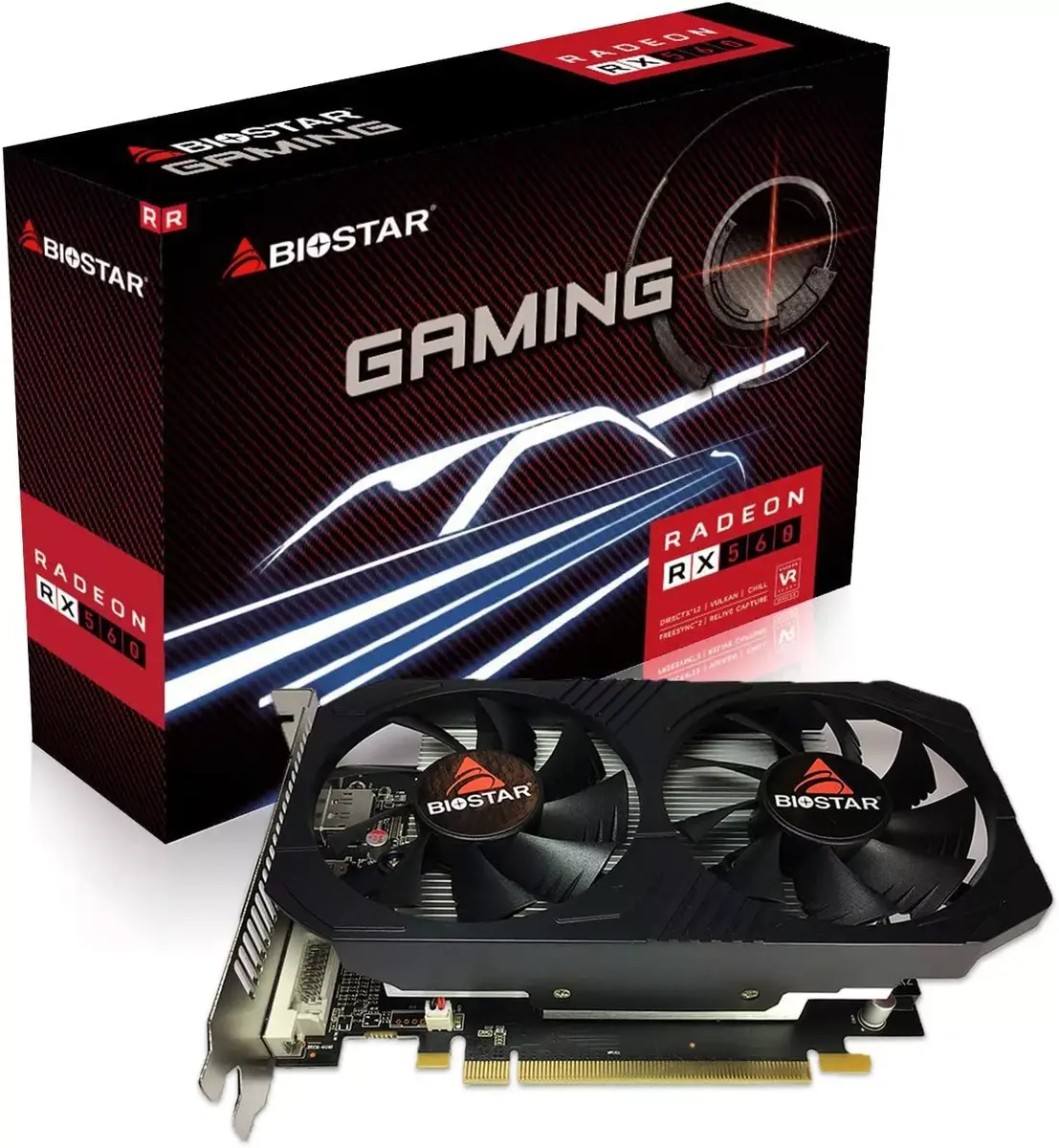BIOSTAR Radeon RX 560 4 ГБ GDDR5 видеокарта Photo 3