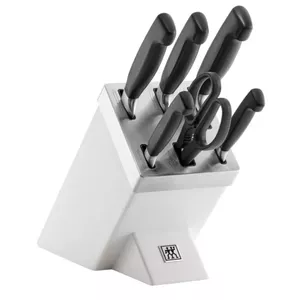 Knife/cutlery block set ZWILLING 35148-207-0 — 7-piece, white block, stainless steel blades