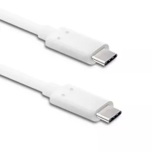 USB C to USB C cable QOLTEC 50508 — USB 3.2 Gen 1 (3.1 Gen 1), 1 m, white