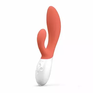Vibrator Lelo Ina 3 — silicone & ABS, 200 mm length, 500 mAh battery, orange