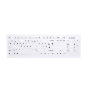 Клавиатура CHERRY AK-C8100F-FU1-W/GE Office RF Wireless QWERTZ German White