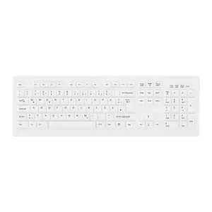 Медицинская беспроводная клавиатура Cherry Active Key ClassicClean полноразмерная QWERTZ немецкая раскладка со съемным чехлом белая