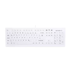 Keyboard CHERRY AK-C8100F-UVS-W/GE Medical USB QWERTZ German White