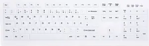Клавиатура CHERRY AK-C8100F-FUS-W/GE Медицинская RF Беспроводная QWERTZ Немецкая Белая