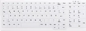 Клавиатура CHERRY AK-C7000 Медицинская RF Беспроводная QWERTZ Немецкая Белая