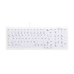 Проводная медицинская клавиатура Cherry AK-C7000 German QWERTZ USB белая, ножничные переключатели