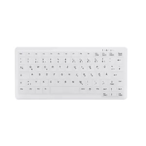 Wired-style Straight Keyboard Cherry AK-C4110 Medical RF Wireless QWERTZ German White