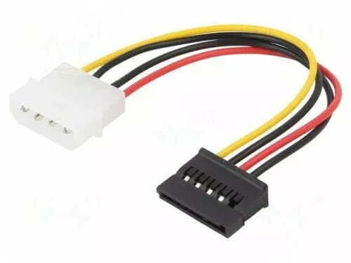 Barošanas adapters kabelis Molex (vīrietis) uz