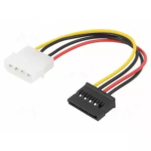 Barošanas adapters kabelis Molex (vīrietis) uz SATA (sieviete), 0,15 m, EB687954502#