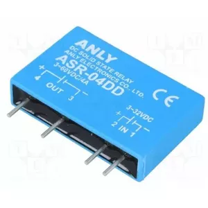 Cietvielu relejs EB1934761465 ieeja 3–32 V DC, izeja 3–60 V DC, 4 A, THT SIP