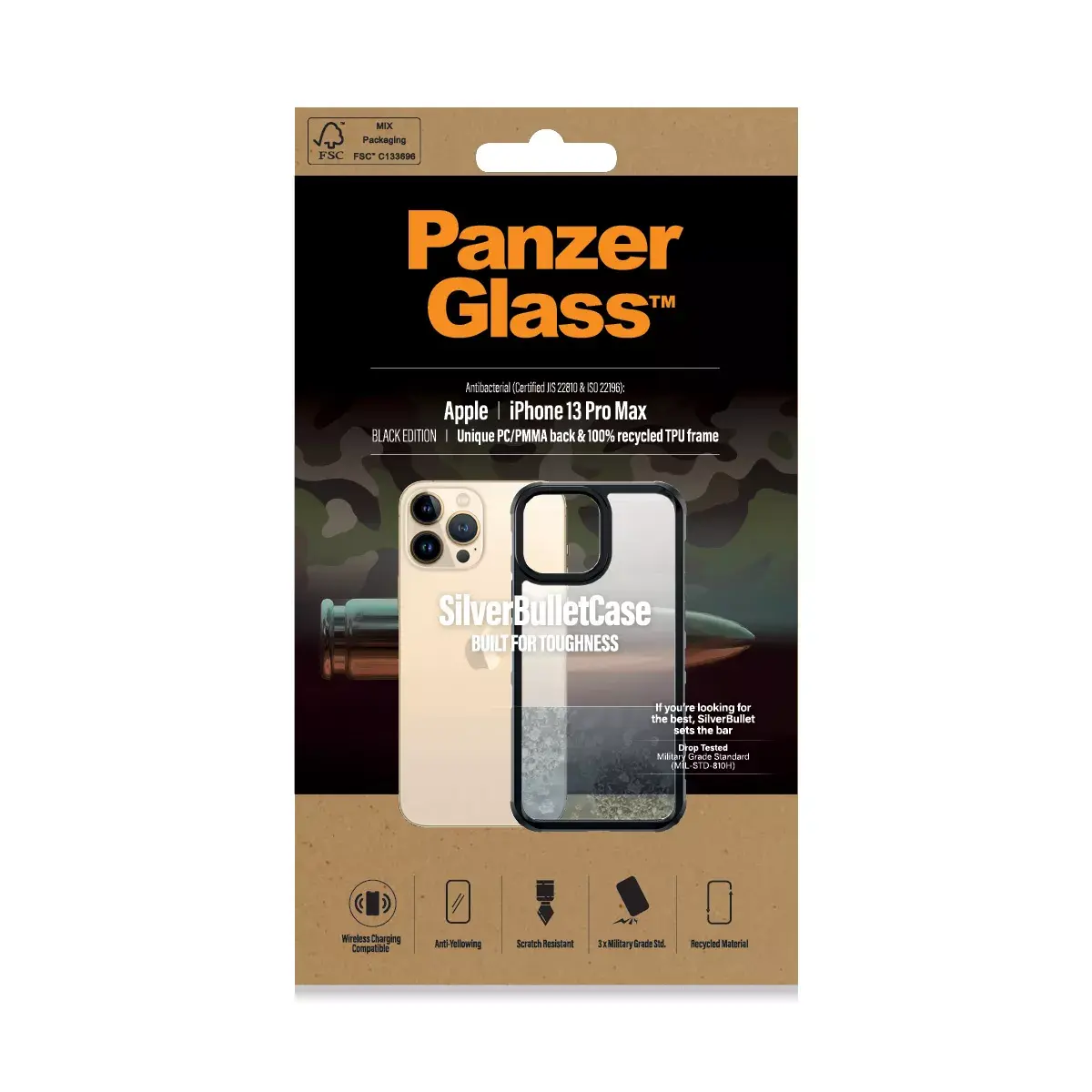 Vāks PanzerGlass SilverBullet ClearCase iPhone 13 Pro Max Photo 2
