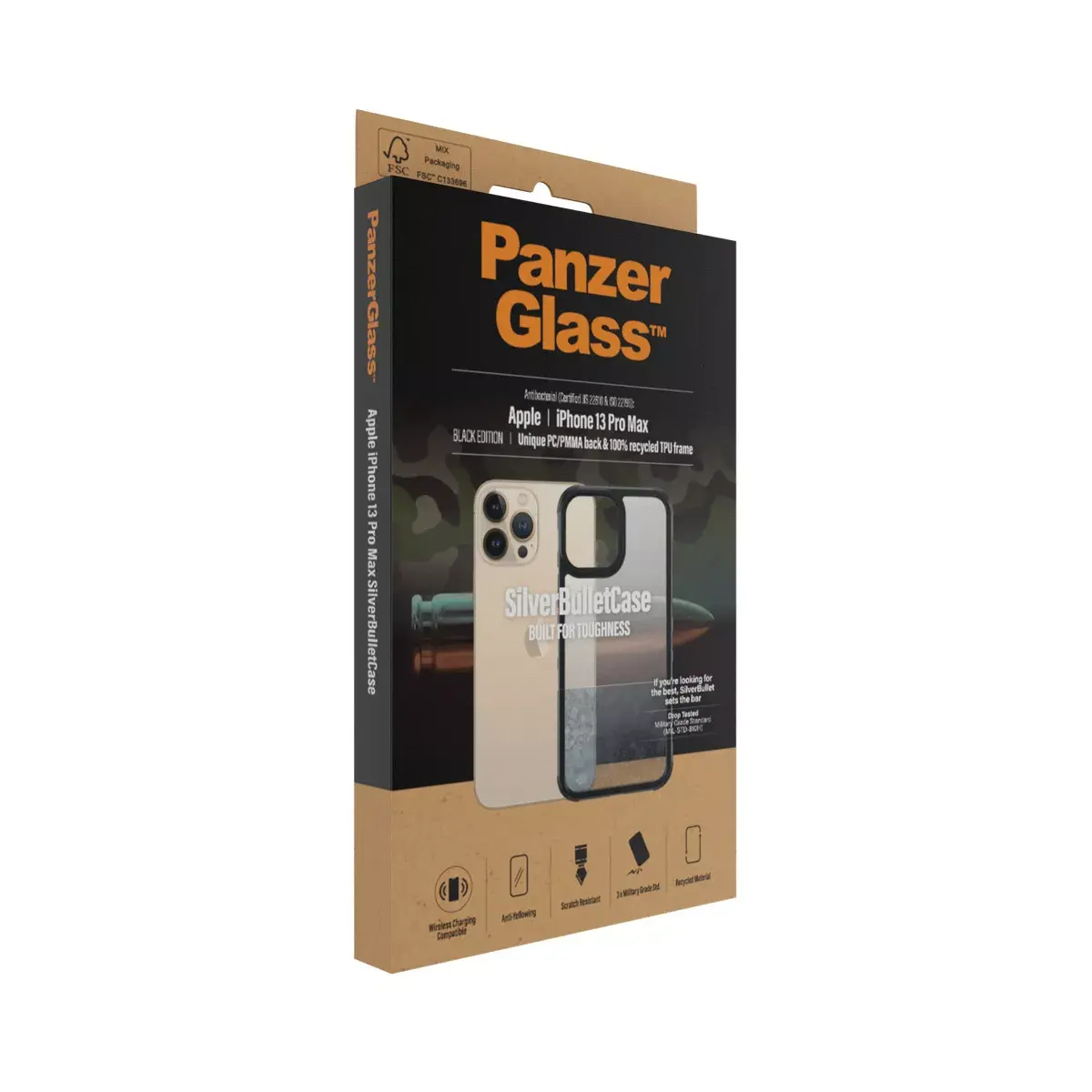 Vāks PanzerGlass SilverBullet ClearCase iPhone 13 Pro Max Photo 4