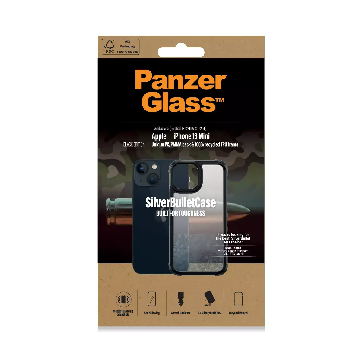 Чехол PanzerGlass SilverBullet ClearCase iPhone 13 Mini Photo 2