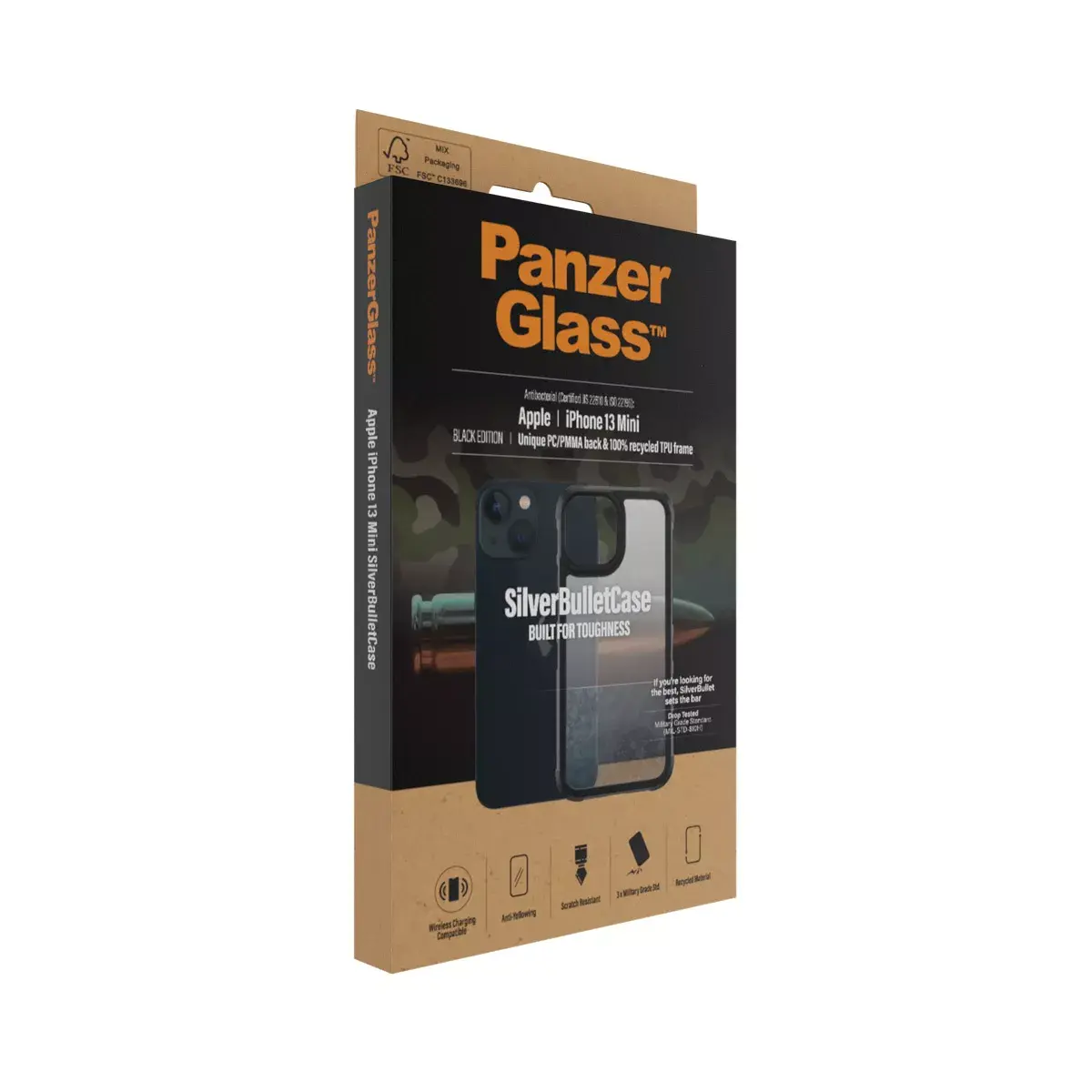 Чехол PanzerGlass SilverBullet ClearCase iPhone 13 Mini Photo 4