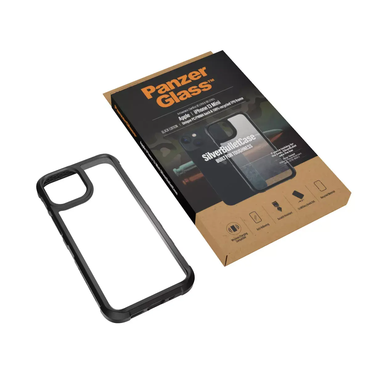 Чехол PanzerGlass SilverBullet ClearCase iPhone 13 Mini Photo 5