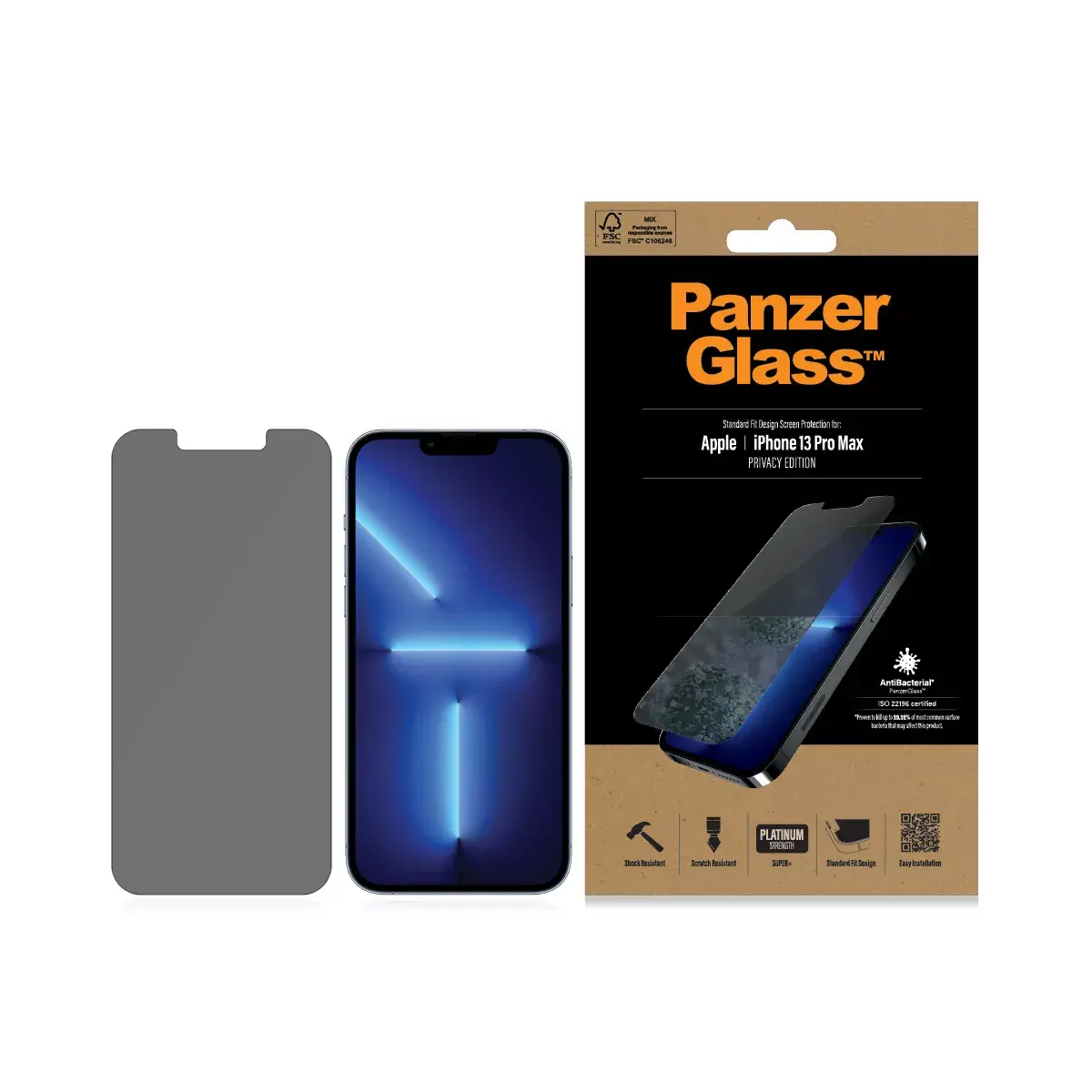 Защитное стекло PanzerGlass Privacy для Apple iPhone 13 Pro Max Photo 3
