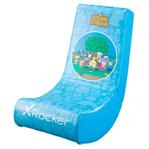 Spēļu krēsls x rocker Video Rocker Village Edition — ar polsterētu sēdekli un atzveltni, 410×855 mm, augstums 650 mm, daudzkrāsains