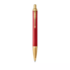 Ручка шариковая с зажимом Parker IM Premium Золотая Красная