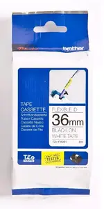 Label tape Brother TZE-FX261 (TZe) Black on white, 3.6 cm × 8 m