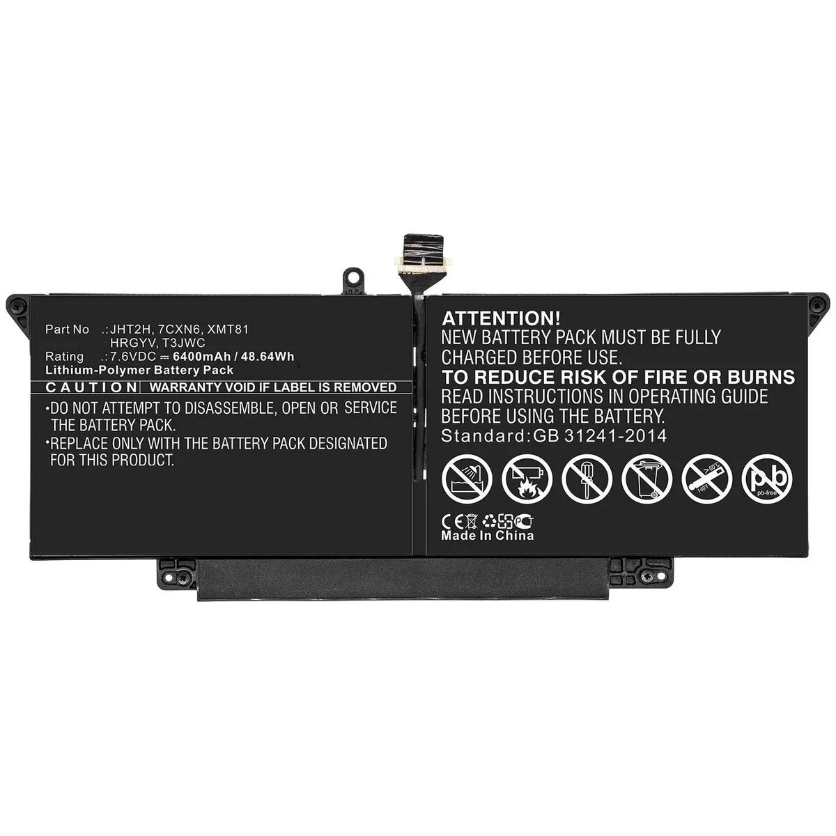 Klēpjdatora akumulators CoreParts MBXDE-BA0221 priekš Dell
